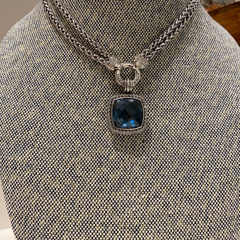 David Yurman Double Wheat Chain with Diamonds